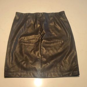 Dynamite black fake leather skirt